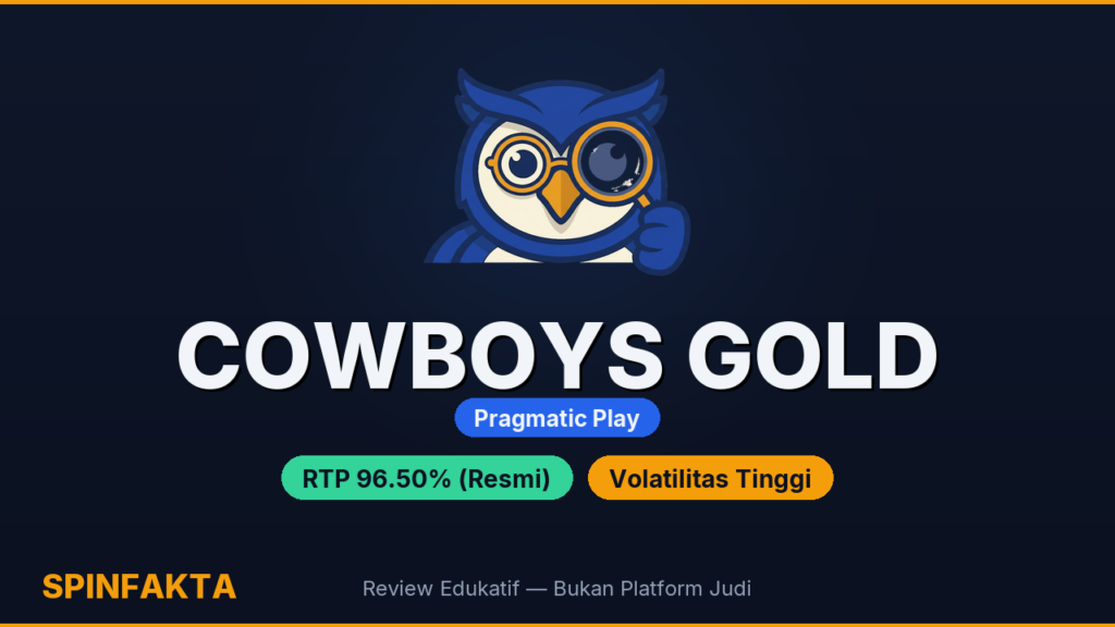 Cowboys Gold: Pragmatic Play — Cek Fakta RTP Resmi 96,50% & Max Win 6.065x