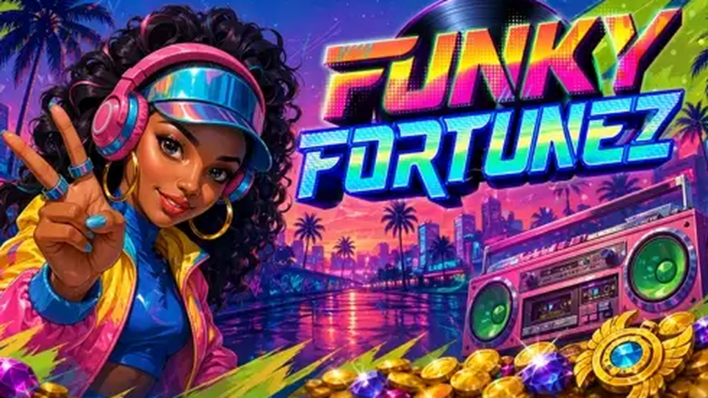 Funky Fortunez PG Soft: RTP 96,74% (Agregator), Format 4×4 cluster pays bertema disko-funk dengan mekanik tumble — Cek Fakta SpinFakta