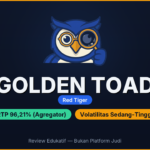 Golden Toad: Red Tiger — RTP 96,21%, Max Win 1.965x, Tema Katak Keberuntungan