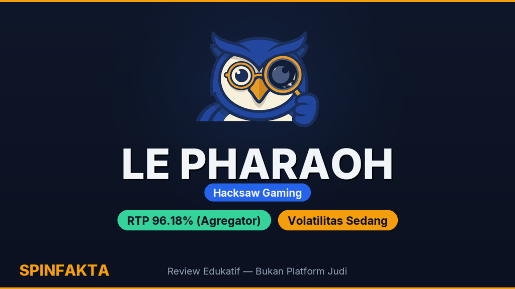 Le Pharaoh Hacksaw Gaming: Slot Mesir 15.000x dengan Sticky Redrop — RTP, Mekanik Clover, dan Mitos yang Diluruskan