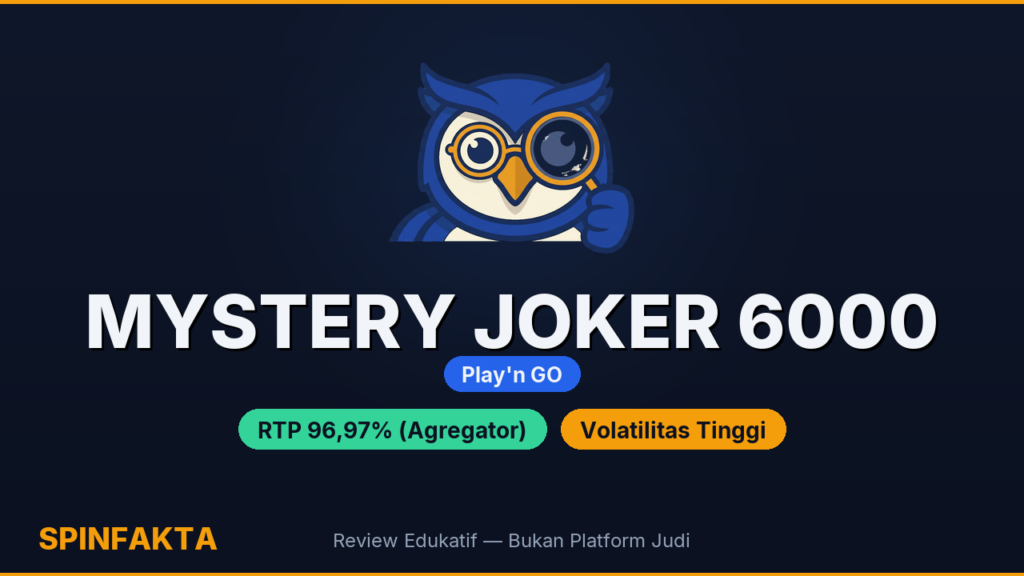 Mystery Joker 6000: Play’n GO — Cek Fakta RTP & Max Win 600x