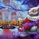 Rabbit Hole Riches: Play’n GO — RTP 96,23%, Max Win 5.000x, Tema Alice in Wonderland
