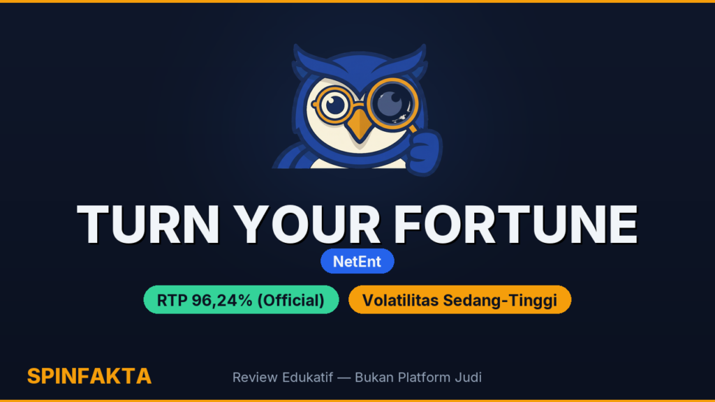 Turn Your Fortune: NetEnt — Cek Fakta RTP 96,24% & Max Win 2.000x